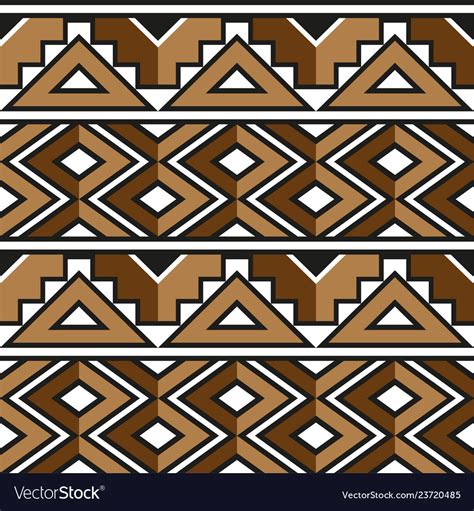 African zulu decorative pattern Royalty Free Vector Image