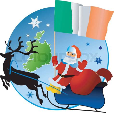 Merry Christmas, Ireland! | Stock Vector | Colourbox