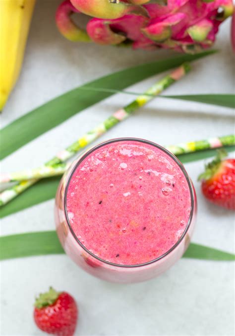 Tropical Dragon Fruit Smoothie | Simply Made Recipes | Recipe in 2021 ...