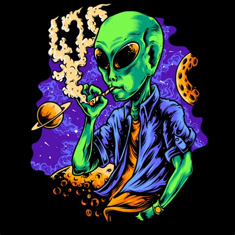 Alien smoke - Buy t-shirt designs