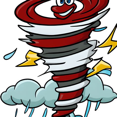 Cartoon Tornado Mascot Graphic · Creative Fabrica