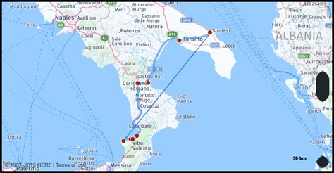 What is the distance from Brindisi Puglia Italy to Tropea Italy? Google Maps Mileage, Driving ...