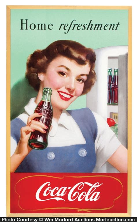 Antique Advertising | 1950 Coca-Cola Sign • Antique Advertising