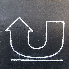 U - up | Letter U as an Up arrow. On plastic pallet. Tenuous… | Flickr