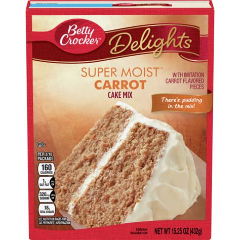 Betty Crocker™ Super Moist™ Delights Carrot Cake Mix - BettyCrocker.com