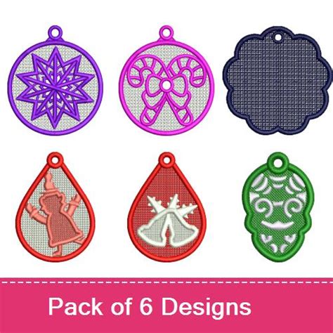 FSL Holiday Ornaments 2 Embroidery design pack by FSL Studio, Embroidery Packs on ...