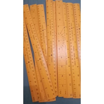 Wooden Rules Quality Kualiti Kayu Pembaris 30cm | Shopee Philippines