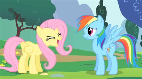 Rainbow Dash & Fluttershy - The elements of a good cheer (full scene ...