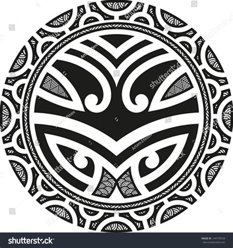 Traditional Maori Taniwha Tattoo Design Editable Stock Vector (Royalty ...