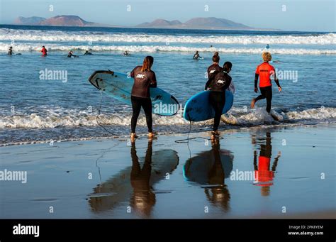 Lanzarote beach activities hi-res stock photography and images - Alamy