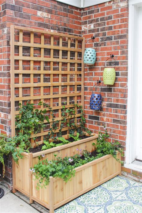 Tiered Planter with Trellis - Shades of Blue Interiors