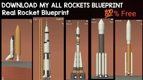 DOWNLOAD 20+ REALISTIC ROCKET BLUEPRINT FOR SPACEFLIGHT SIMULATOR || 💯% Free || SFS || #gaming ...