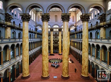 National Building Museum Interior - Fine Art Architectural Photo by Andrew Prokos