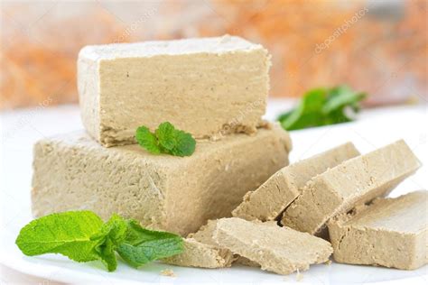 Sliced sunflower halva — Stock Photo © lisaaMC #107161298