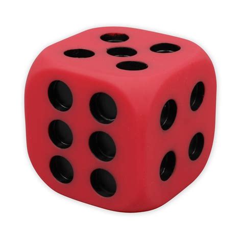 6 Sided Dotted Jumbo PVC Dice - 90mm | Abacus Educational Suppliers