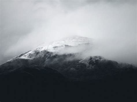 Free Images : nature, snow, cold, winter, cloud, black and white, fog, mist, hill, atmosphere ...