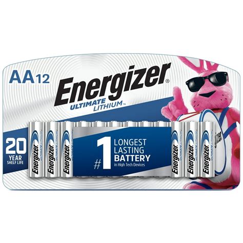 Energizer Ultimate Lithium AA Batteries (12 Pack), Double A Batteries - Walmart.com - Walmart.com