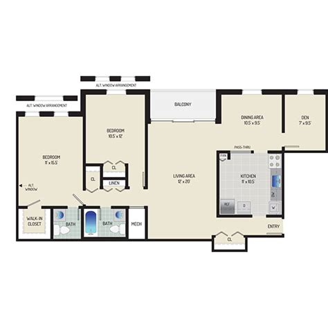 2 Bedrooms + 1.5 Baths | 2 Beds 1.5 Baths Apartment for Rent in...