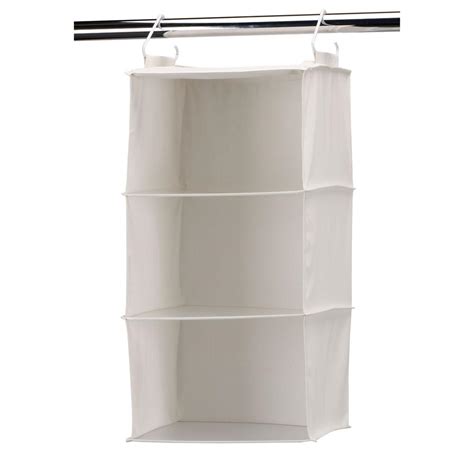 Household Essentials 3 Shelf Hanging Organizer with Plastic Shelves-311342 - The Home Depot