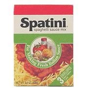 Spatini Spaghetti Sauce Mix: Calories, Nutrition Analysis & More | Fooducate