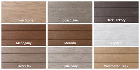 Pvc Decking Azek Color Chart