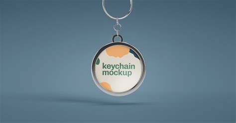 Circle Metallic Keychain Mockup, Graphic Templates - Envato Elements