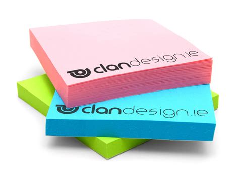 Custom Colour Sticky Notes Clan Design | Print Bureau, Design and Mailing