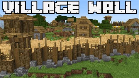 How to defend against a Pillager Raid : PLAINS VILLAGE WALL : MINECRAFT ...