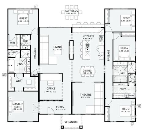 Floor Plan Friday: 6 Bedrooms DBE | Modular home floor plans, 6 bedroom house plans, Bedroom ...