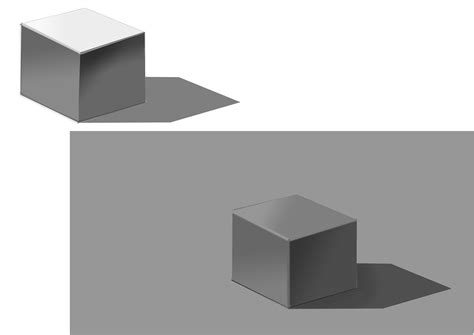 cube shadow casting half way to black | Shadow, Cube, 3d cube