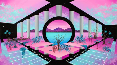 retrowave #Retrowave #vaporwave #abstract #pink #2K #wallpaper # ...