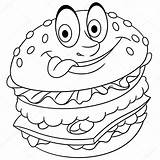 Hamburger Sheet Coloring Pages sketch template