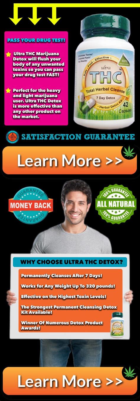 Ultra THC Detox Pills For Weed - Marijuana Detox Pills - Pass A Urine Drug Test - Pass A Drug ...