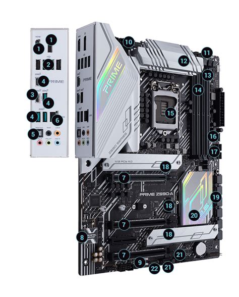 ASUS PRIME Z590-A Socket LGA 1200 USB Intel Motherboard PRIME Z590-A Best Buy ...