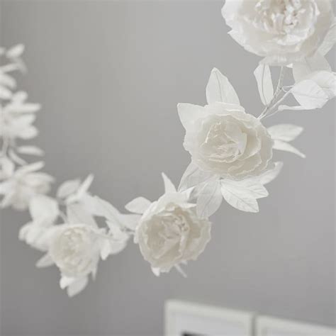 Paper Flower Garland | Wall Decor | Pottery Barn Teen