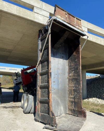 Dump truck crashes into Kansas 10 Highway bridge | News, Sports, Jobs ...