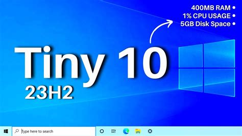 Tiny10 23H2: Windows 10 Lite — How to Download & Install 2023