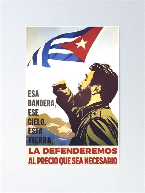 "Cuban Propaganda Poster" Poster by ComradeRedFlag | Redbubble