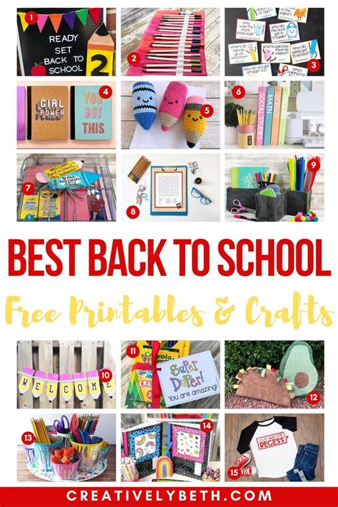 39+ BEST Back-to-School Crafts and Free Printables | Back to school crafts, School crafts ...