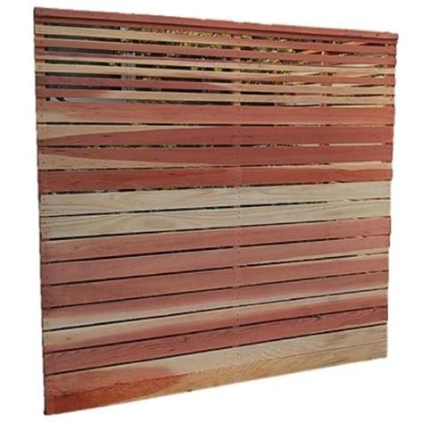 (Actual: 6-ft x 6-ft) Natural Redwood Wood Fence Panel at Lowes.com