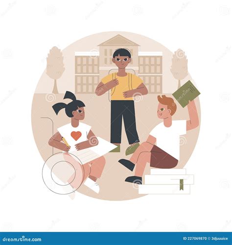 Socialization of Pupils Abstract Concept Vector Illustration. Stock Vector - Illustration of ...