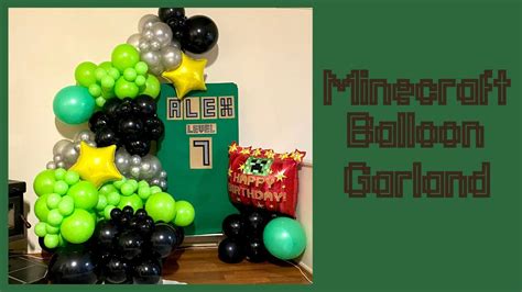 DIY Minecraft Balloon Garland: Get ready to level up your party ...