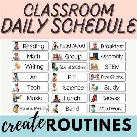 Daily Schedule, Classroom Daily Schedule, Classroom Management, Visual ...