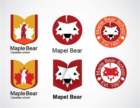 Maple bear. Canadian schools. Identity concept :: Behance