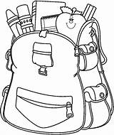 School Bag Coloring Page Crafts And Worksheets For Preschool Toddler  sketch template