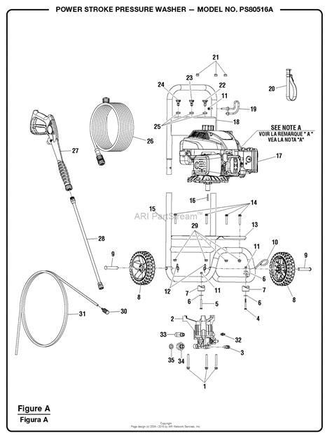 Homelite PS80516A PowerStroke Pressure Washer Parts Diagram for Figure A