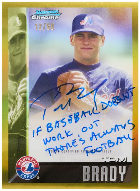 2023 Bowman Draft Baseball’s Tom Brady 1st Bowman