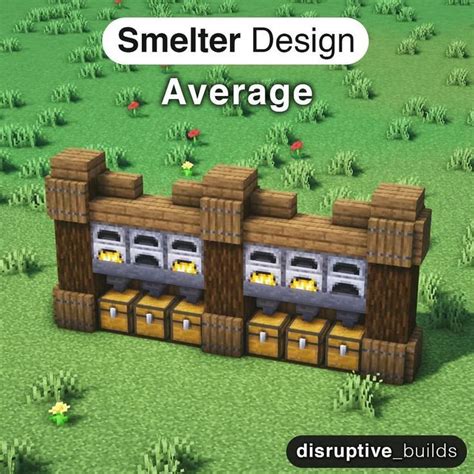 Smelter design | Minecraft crafts, Minecraft designs, Minecraft farm