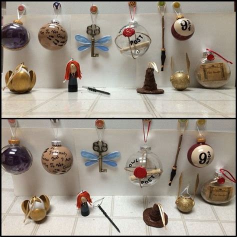 Here it is: a complete set of 12 Harry Potter Christmas tree ornaments ...