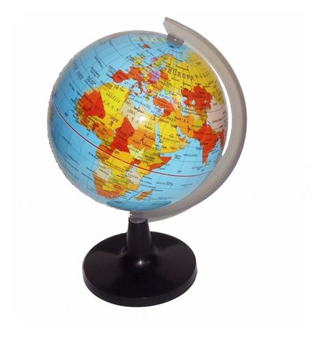 Globo Terrestre Político Mapa Mundi - 17cm Giratorio - R$ 22,99 em ...